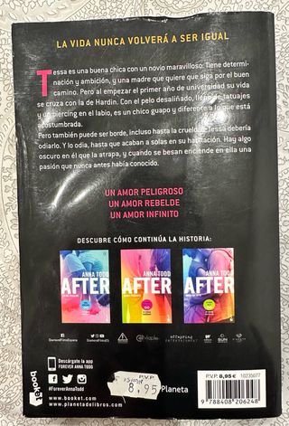 After Aquí empieza todoAnna Todd libro romántico