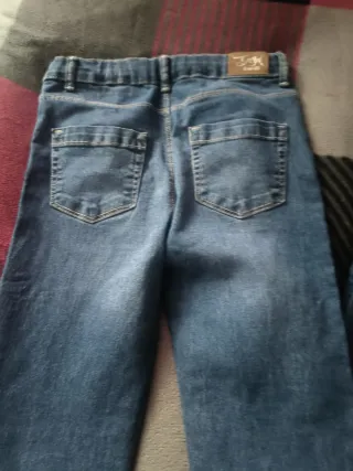 2 Pantalones vaqueros azules niña