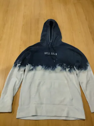 Sudadera Hollister Tie-Dye Azul y Blanca