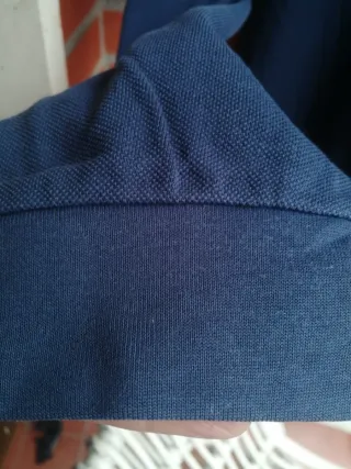 Polo Lacoste XL Manga Larga Azul Marino