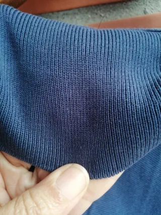 Polo Lacoste XL Manga Larga Azul Marino