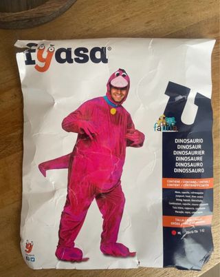 Disfraz Dinosaurio Fyasa Rosa Talla M