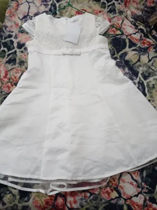 Vestido Primigi Niña Blanco Encaje
