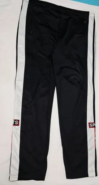 Pantalón Adidas Adibreak Mujer Negro Blanco