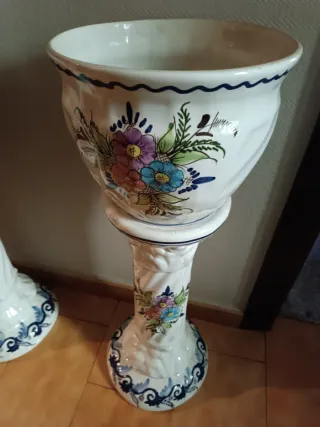 2 Columnas Decorativas Florales