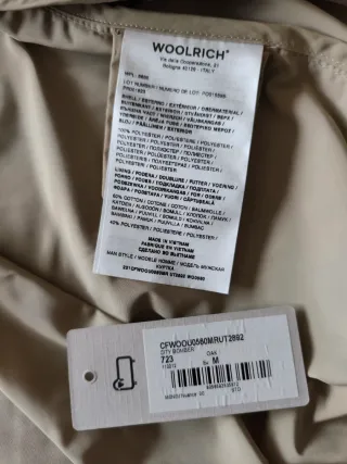 Giubbino leggero Woolrich beige