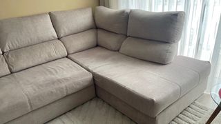 Sofá chaiselongue 4/5 plazas, convertible en cama