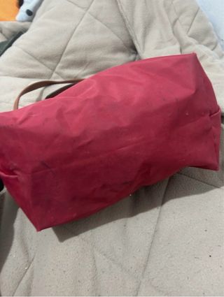 Mala Longchamp Vermelha e Castanha