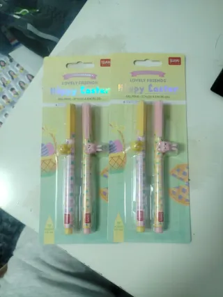 Set 2 pares Bolígrafos Legami Happy Easter