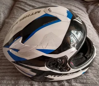 Casco MT Helmets Integral Azul/Blanco