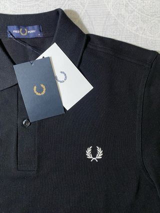 Polo Fred Perry Negro Talla M