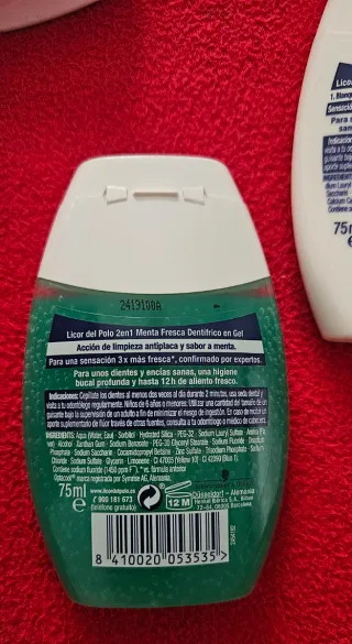 Dentífrico en Gel Licor del Polo 2en1