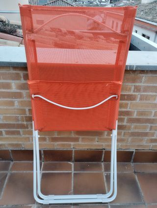 Tumbona Naranja Plegable