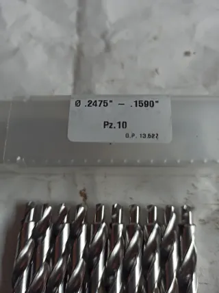 Lote 10 Brocas Ø.2475 - .1590