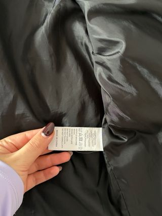 Chaqueta acolchada verde y negra