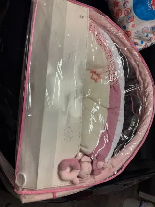 Trona Hauck Minnie Mouse Rosa y Manta de juegos