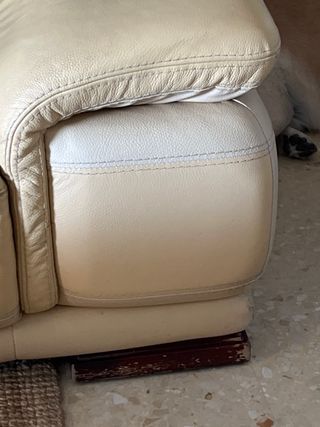 Divano chaise longue in pelle