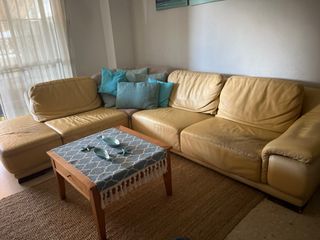 Divano chaise longue in pelle