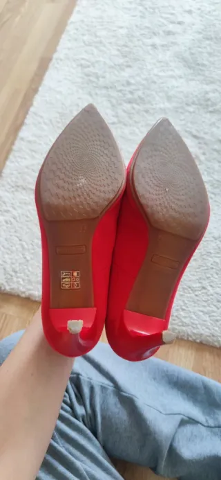 Zapatos tacón Krack rojos talla 36