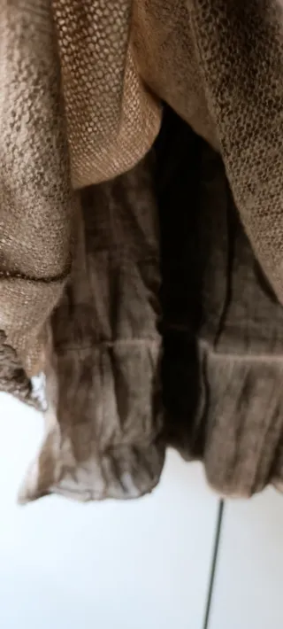 Falda Boho Chic Beige y Marrón