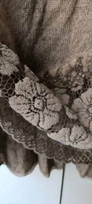 Falda Boho Chic Beige y Marrón