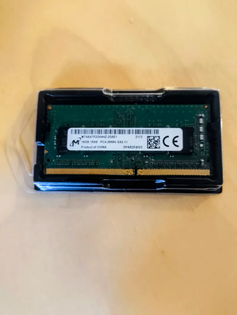 16GB DDR4 Crucial CT16G4SFRA266.8FE1 RAM SO-DIMM afbeelding 2