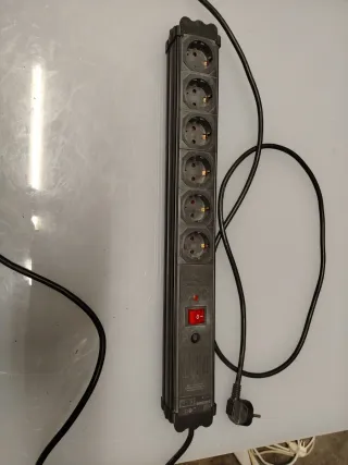 Regleta 6 enchufes con cable 3m