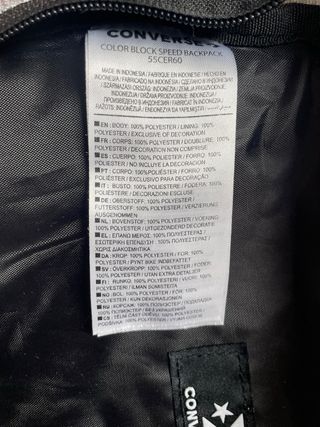 Mochila Converse Gris y Roja