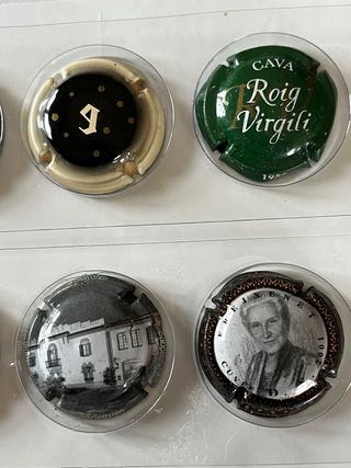 Lote de 12 chapas de Cava