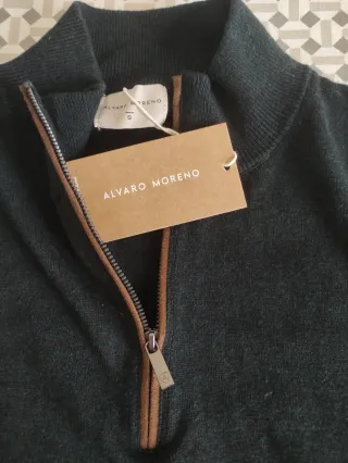 Jersey Verde con Cremallera