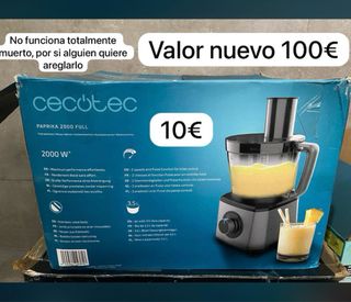 Robot de cocina Cecotec Paprika 2000