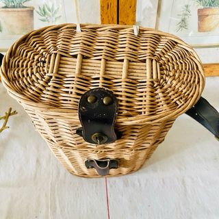 Cesta picnic  mimbre vintage con interior