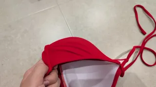 Sujetador bikini rojo
