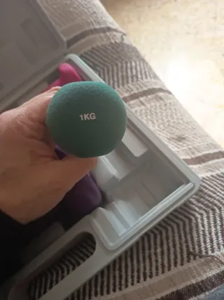 Set Mancuernas Colores con Maletín