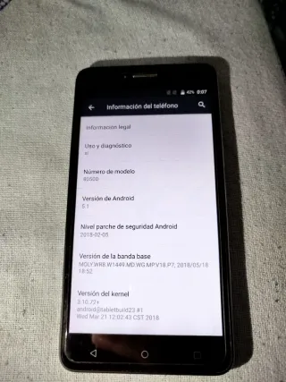 Alcatel Pixi4 6 3G Android Negro