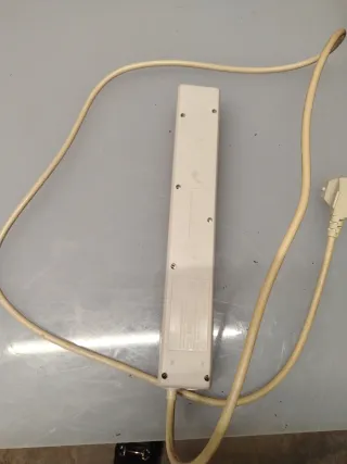 Regleta 6 enchufes con cable 1.80m