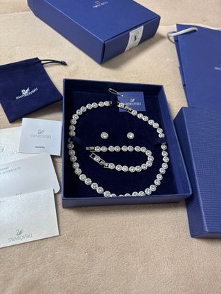 Conjunto Swarovski Angelic Collar Pulsera Pendient