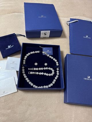 Conjunto Swarovski Angelic Collar Pulsera Pendient