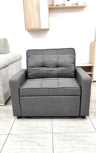Sofá cama 1 plaza compacto –Perfecto pisos pequeño