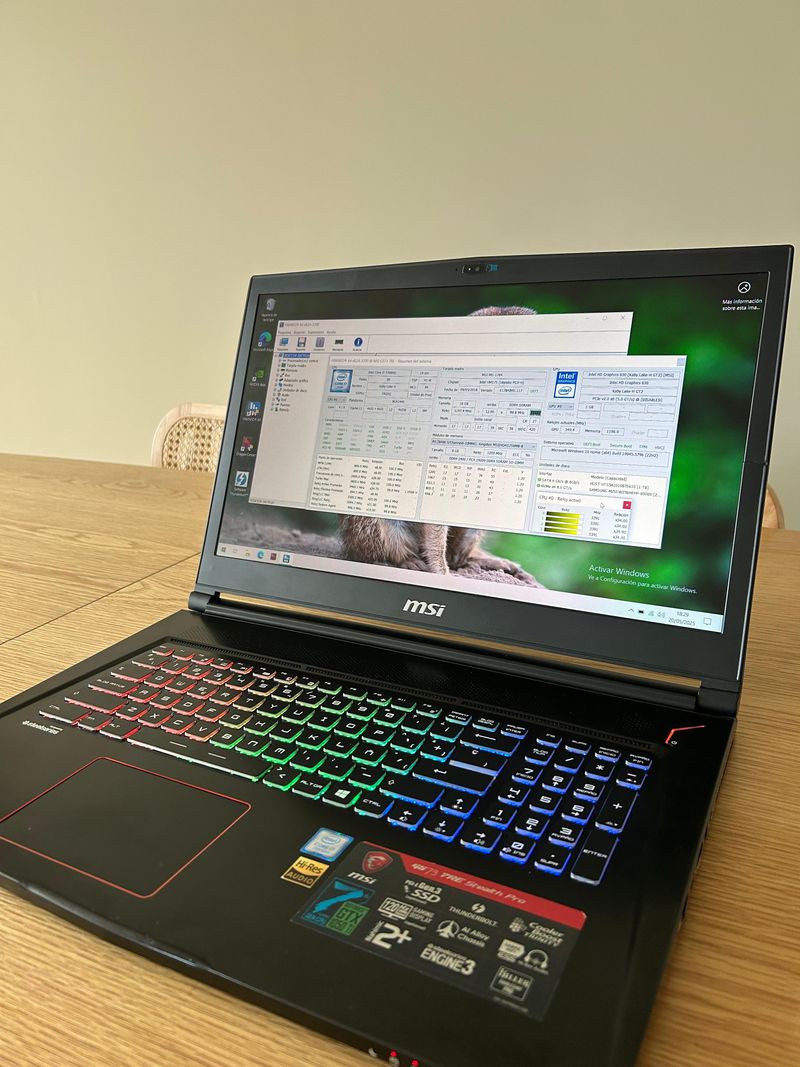 PC Portatil MSI GS73 7RE Stealth Pro i7 1050Ti afbeelding 7