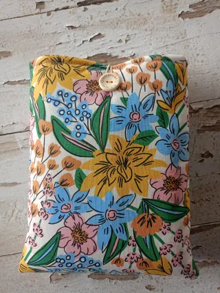 Funda libro floral