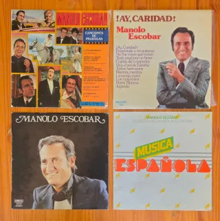 Lote 7 Vinilos LP Manolo Escobar