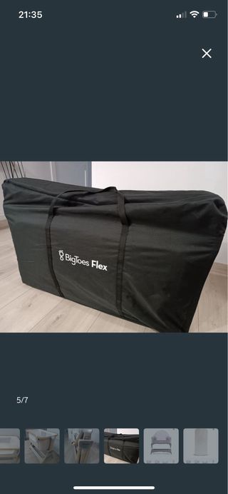 Minicuna colecho madera y tela