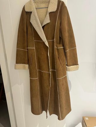 Abrigo Piel Ovina Largo Talla 12