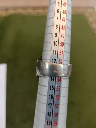 Anillo Plata Ley Malquita Talla 16.1 mm