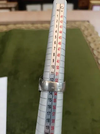 Anillo Plata Ley Malquita Talla 16.1 mm