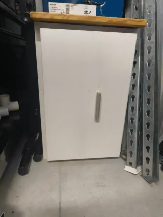 Mesita de noche de madera para pared