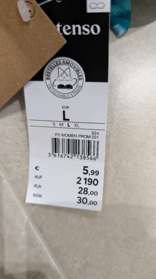 Sujetador bikini azul estampado