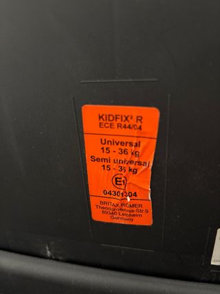 Silla coche Britax Römer Kidfix 2 R