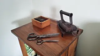 Afilador tizas sastre antiguo